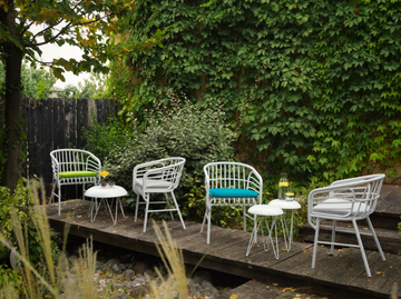 RAPHIA ALLUMINIO - Aluminium chair with armrests by Casamania & Horm - view 3